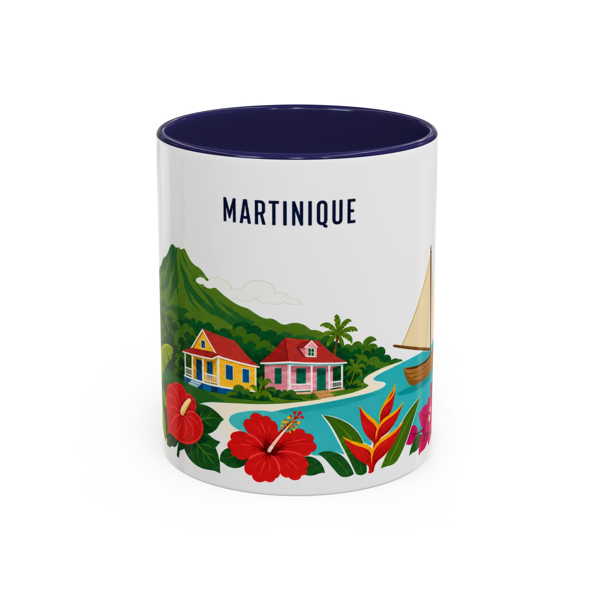 Martinique Coffee Mug | Travel Souvenir Accent Mug | Country Gift Ceramic Cup 11oz 15oz