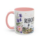 Rhode Island State Map Mug | Botanical Seaside Accent Cup (11oz or 15oz)