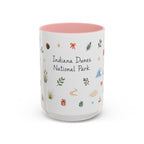 Indiana Dunes National Park Christmas Mug | Watercolor Travel Souvenir | Holiday Gift | Accent Ceramic Coffee Cup 11oz 15oz