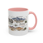 Big Bend National Park Coffee Mug | Texas Desert River Canyon Hiking Gift | Accent Color Ceramic 11oz 15oz