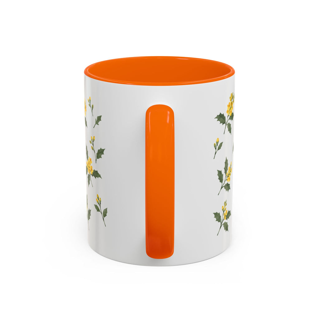 Oregon Oregon Grape Mug, State Flower Floral Coffee Cup, 11oz Botanical Gift