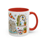 Rome Travel Mug | European City Souvenir Accent Coffee Mug | 11oz 15oz Ceramic Cup