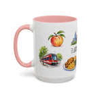 Atlanta Illustrated Travel Mug | City Souvenir Accent Coffee Mug | 11oz 15oz Ceramic Cup