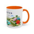 Sint Maarten Coffee Mug | Travel Souvenir Accent Mug | Country Gift Ceramic Cup 11oz 15oz