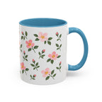 Iowa Wild Rose Mug, State Flower Floral Coffee Cup, 11oz Botanical Gift