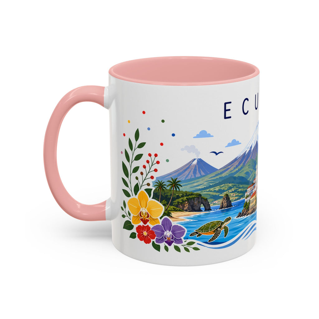 Ecuador Coffee Mug | Travel Souvenir Accent Mug | Place Gift Ceramic Cup 11oz 15oz