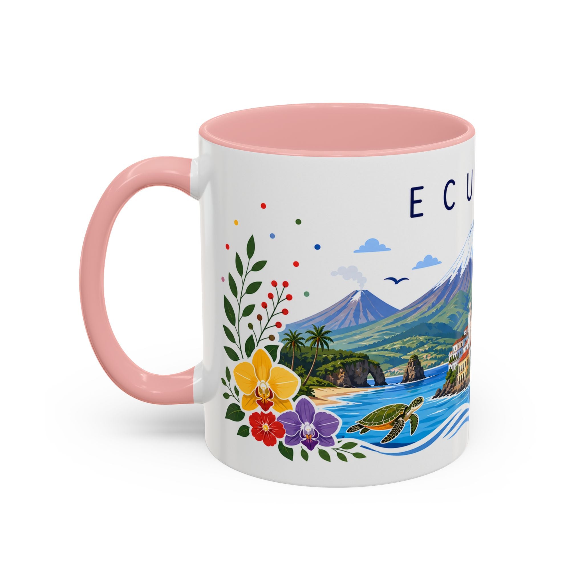 Ecuador Coffee Mug | Travel Souvenir Accent Mug | Place Gift Ceramic Cup 11oz 15oz