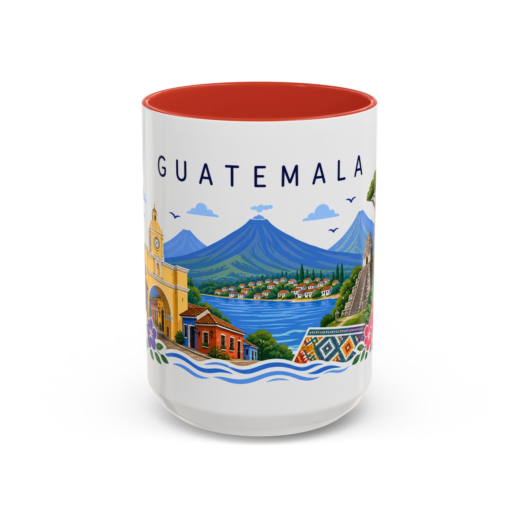 Guatemala Coffee Mug | Travel Souvenir Accent Mug | Place Gift Ceramic Cup 11oz 15oz