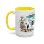 Whitehaven Beach Mug, Australia Travel Souvenir, Bucket List Gift, Accent Ceramic Coffee Mug 11oz 15oz
