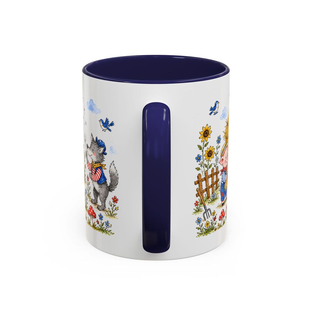 Three Little Pigs Mug | Storybook Fairy Tale Accent Coffee Mug | EveryLegend