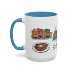 Omaha Illustrated Travel Mug | City Souvenir Accent Coffee Mug | 11oz 15oz Ceramic Cup