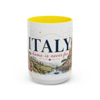 Italy Home Country Mug | Moving Away Gift | Long Distance Friendship | 11 oz 15 oz Accent Mug