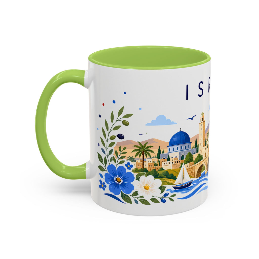 Israel Coffee Mug | Travel Souvenir Accent Mug | Place Gift Ceramic Cup 11oz 15oz