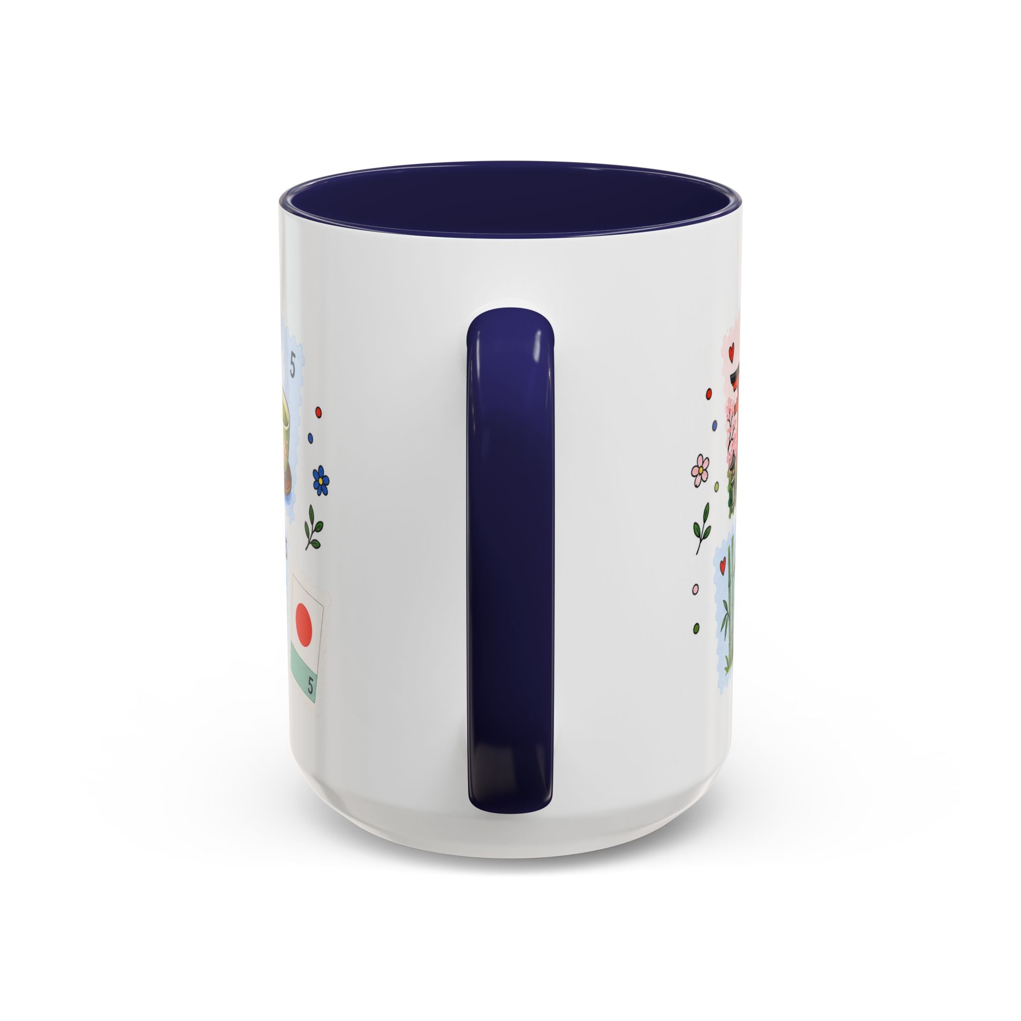 Kyoto Coffee Mug | Postage Stamp Collage Mug | Travel Souvenir Accent Cup 11oz 15oz