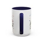 Paris Coffee Mug | France Souvenir Travel Gift | Accent Color Ceramic 11oz 15oz