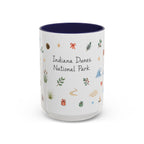 Indiana Dunes National Park Christmas Mug | Watercolor Travel Souvenir | Holiday Gift | Accent Ceramic Coffee Cup 11oz 15oz