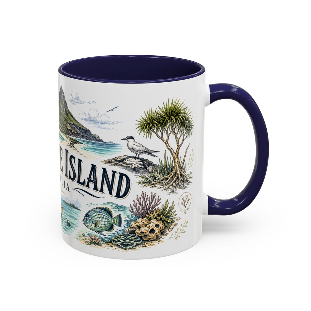 Lord Howe Island Mug, Australia Travel Souvenir, Bucket List Gift, Accent Ceramic Coffee Mug 11oz 15oz