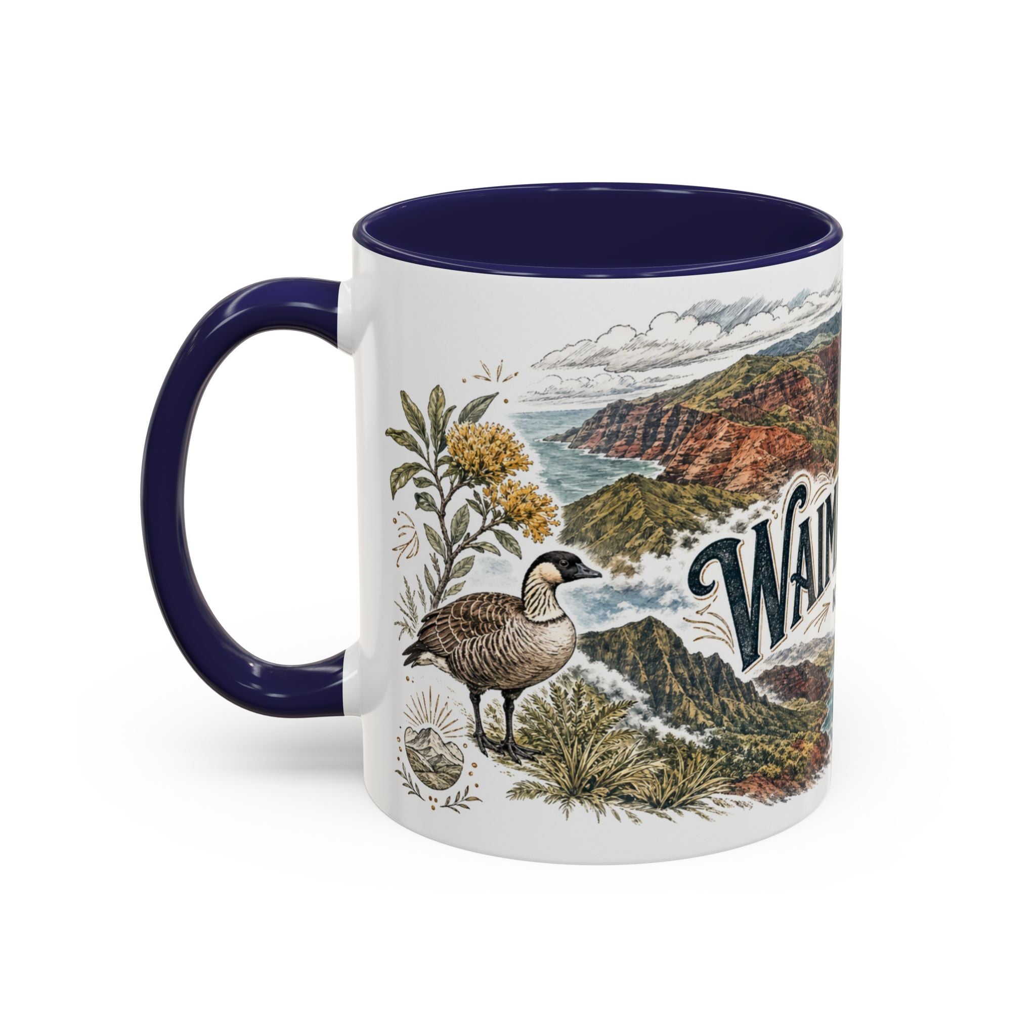 Waimea Canyon Mug, Kauai Travel Souvenir, Bucket List Gift, Accent Ceramic Coffee Mug 11oz 15oz