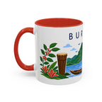 Burundi Coffee Mug | Travel Souvenir Accent Mug | Country Gift Ceramic Cup 11oz 15oz