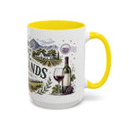 Cape Winelands Coffee Mug | Travel Destination Souvenir Gift | Accent Color Ceramic 11oz 15oz