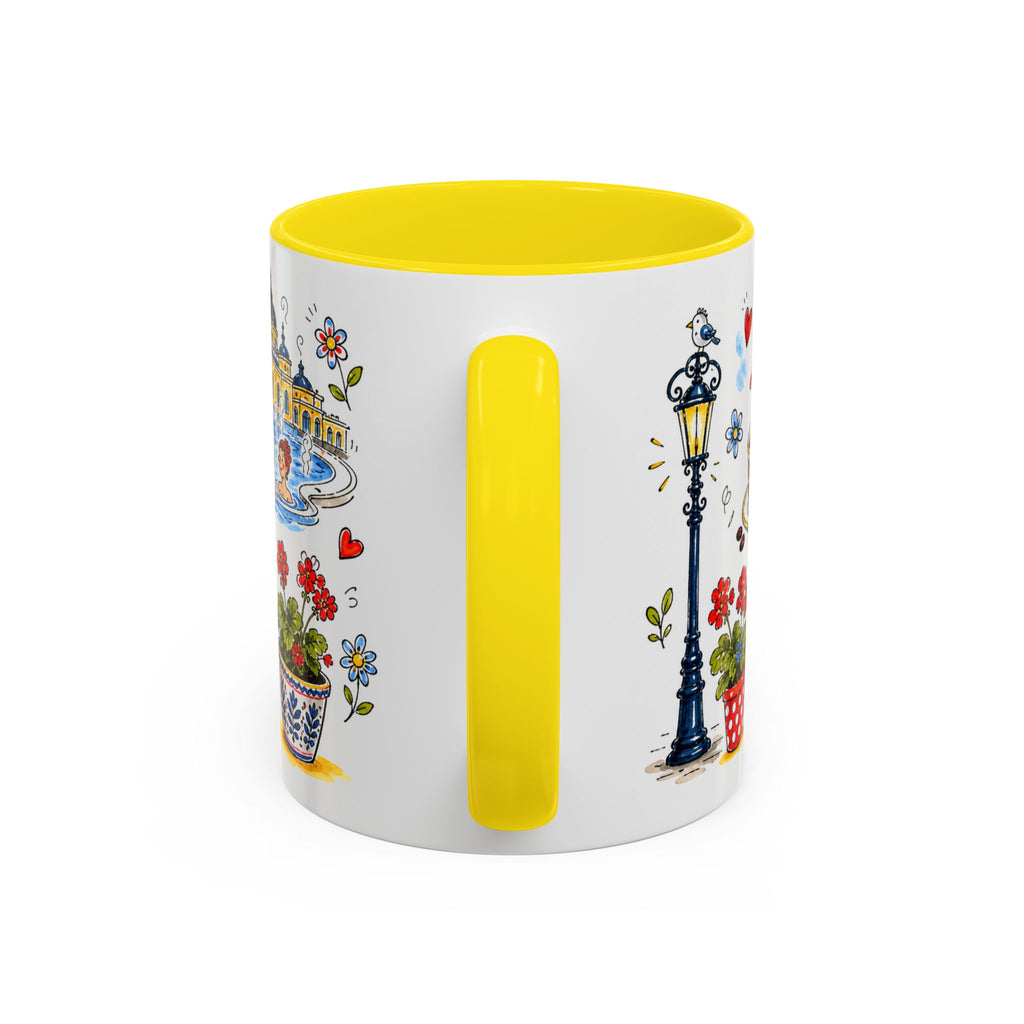 Budapest Travel Mug | European City Souvenir Accent Coffee Mug | 11oz 15oz Ceramic Cup