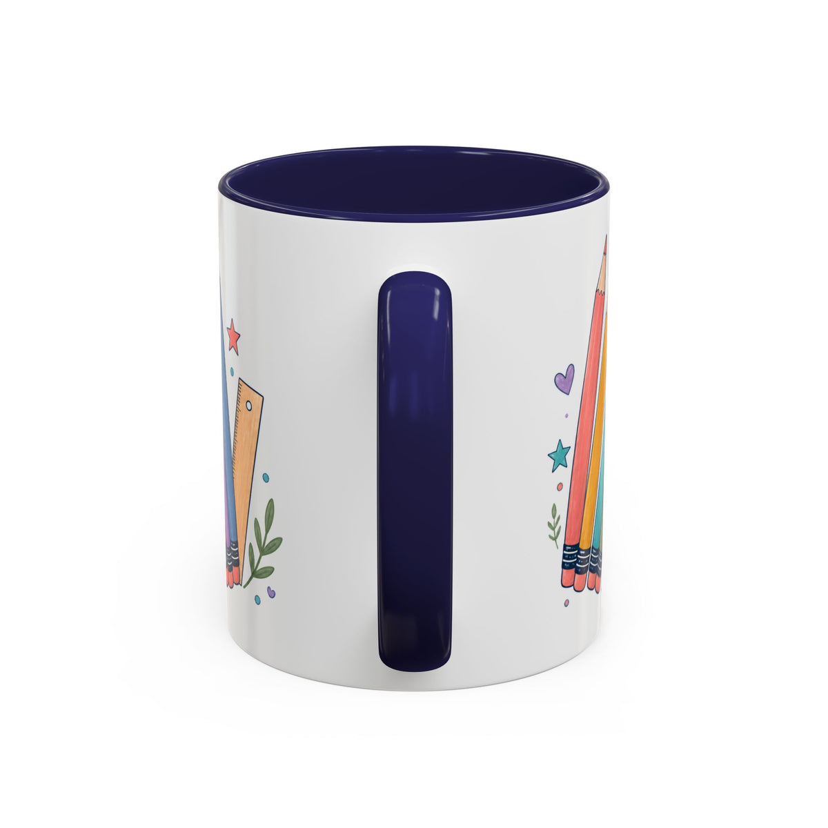 Personalized First Year Teacher Mug | Custom Name Pencil Coffee Cup