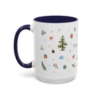Olympic National Park Christmas Mug | Watercolor Travel Souvenir | Holiday Gift | Accent Ceramic Coffee Cup 11oz 15oz