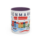 Denmark Coffee Mug | Travel Souvenir Accent Mug | Country Gift Ceramic Cup 11oz 15oz