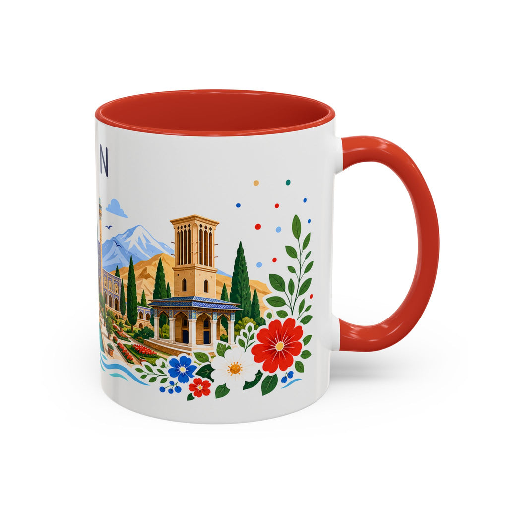 Iran Coffee Mug | Travel Souvenir Accent Mug | Place Gift Ceramic Cup 11oz 15oz