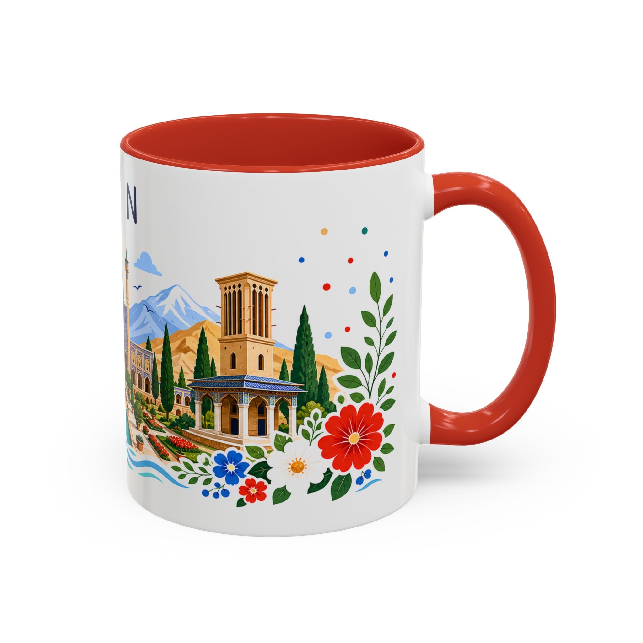 Iran Coffee Mug | Travel Souvenir Accent Mug | Place Gift Ceramic Cup 11oz 15oz