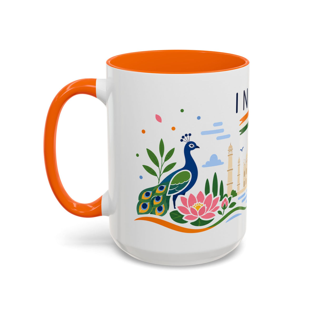 India Coffee Mug | Travel Souvenir Accent Mug | Country Gift Ceramic Cup 11oz 15oz