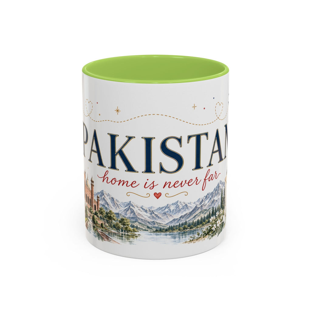Pakistan Home Country Mug | Moving Away Gift | Long Distance Friendship | 11 oz 15 oz Accent Mug