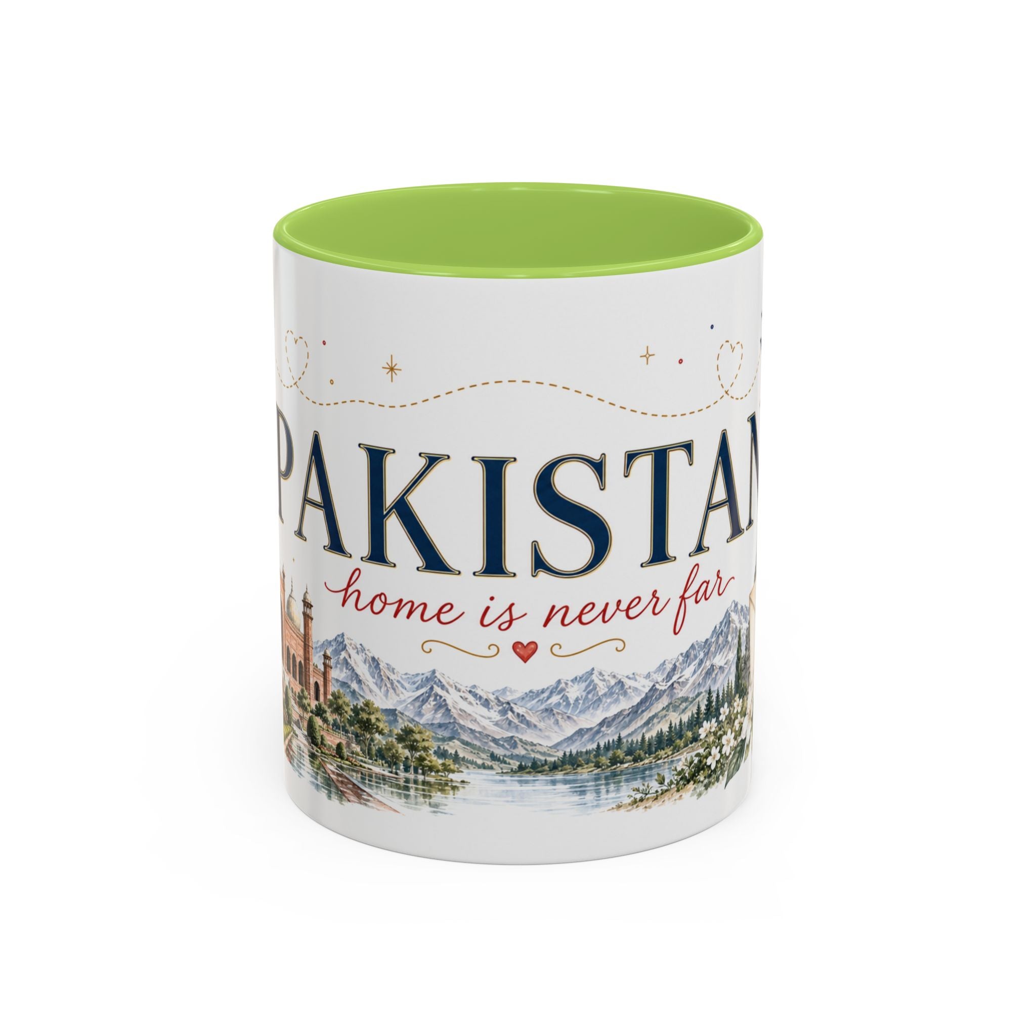 Pakistan Home Country Mug | Moving Away Gift | Long Distance Friendship | 11 oz 15 oz Accent Mug