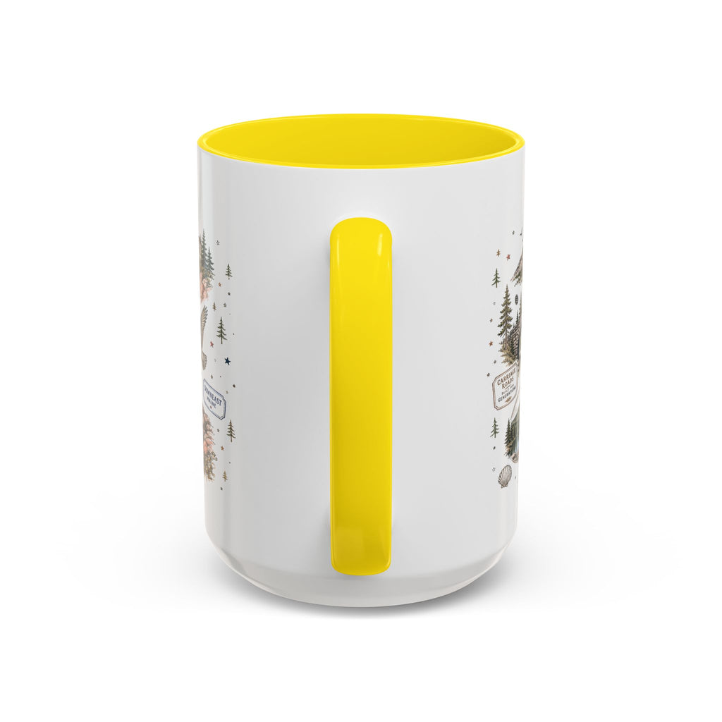 Acadia Coffee Mug | National Park Hiking Coastal Gift | Accent Color Ceramic 11oz 15oz
