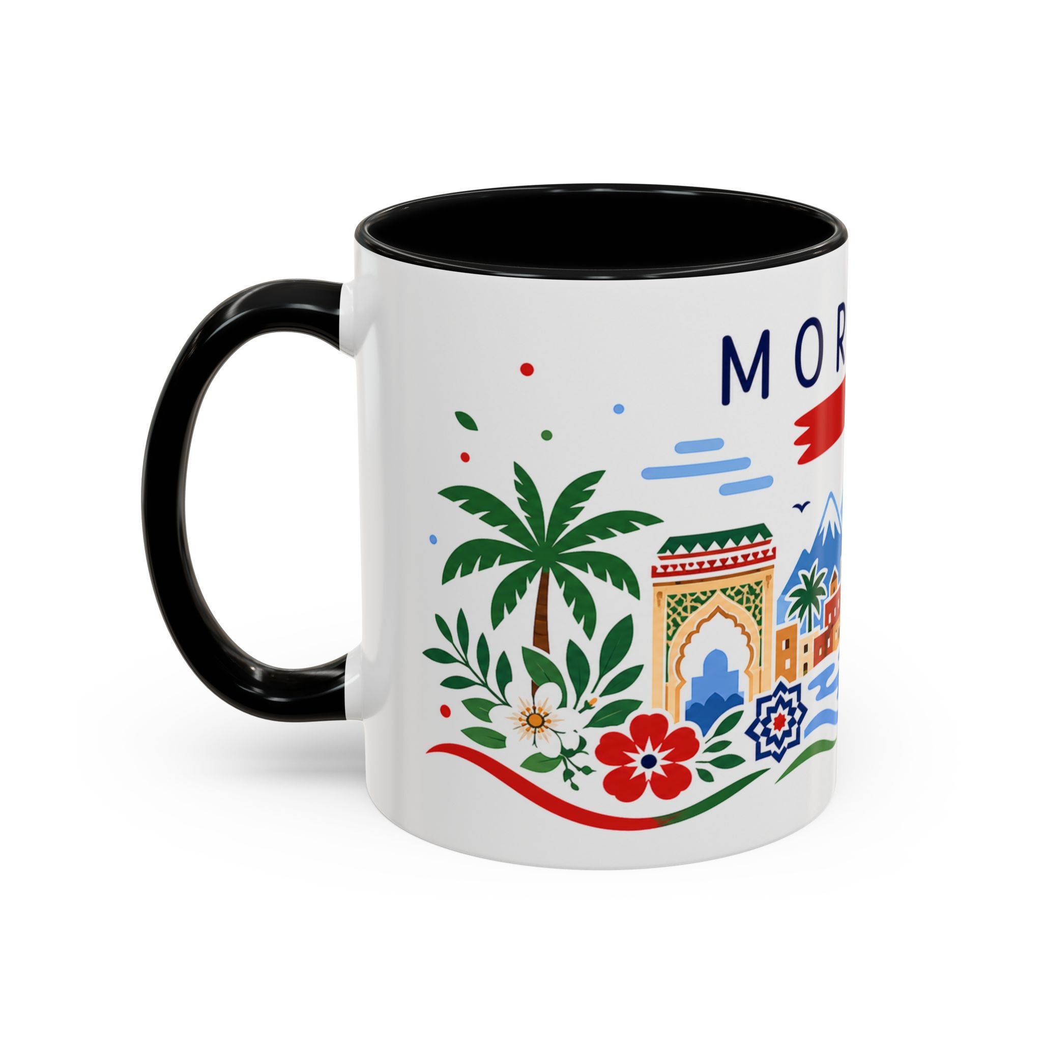 Morocco Coffee Mug | Travel Souvenir Accent Mug | Country Gift Ceramic Cup 11oz 15oz
