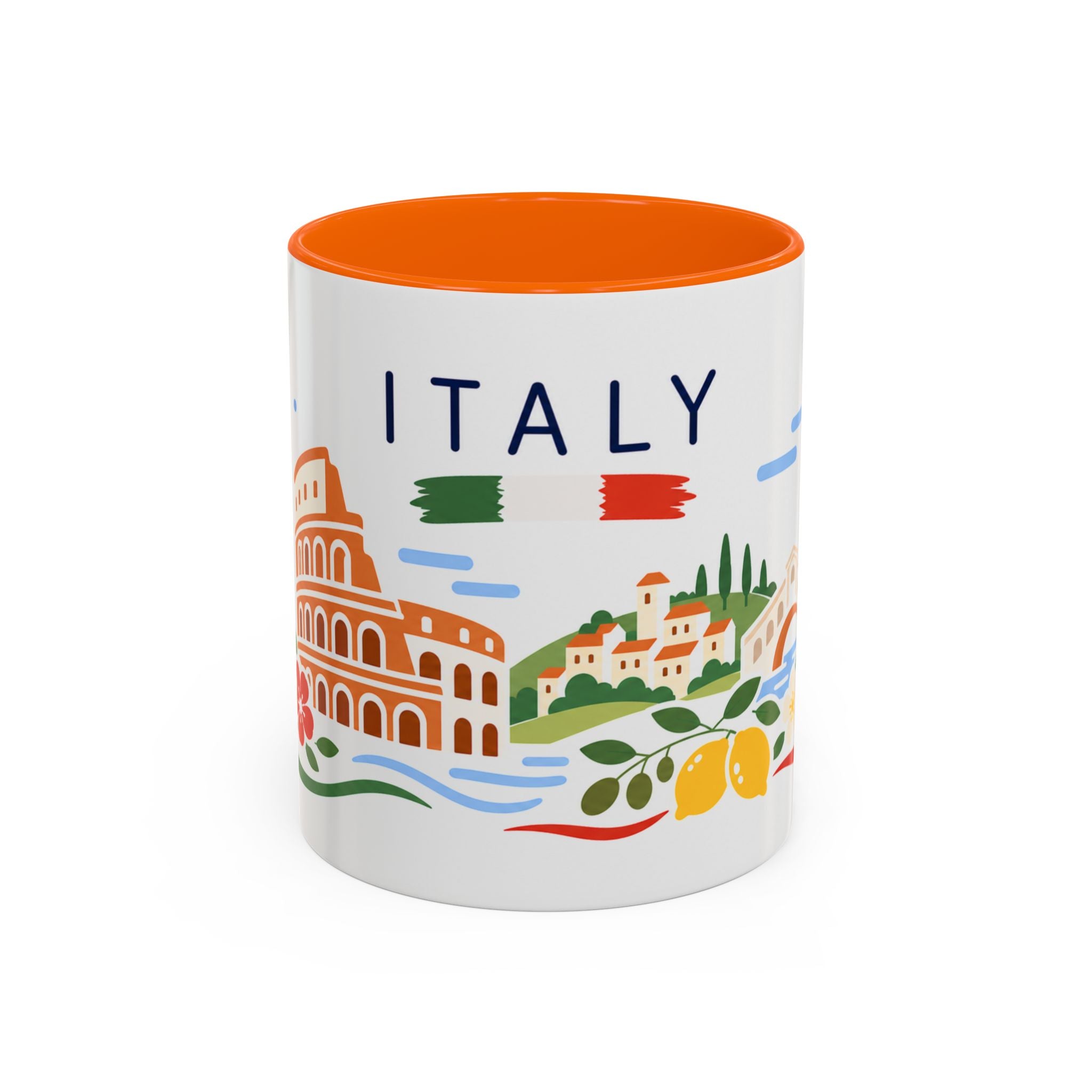 Italy Coffee Mug | Travel Souvenir Accent Mug | Country Gift Ceramic Cup 11oz 15oz