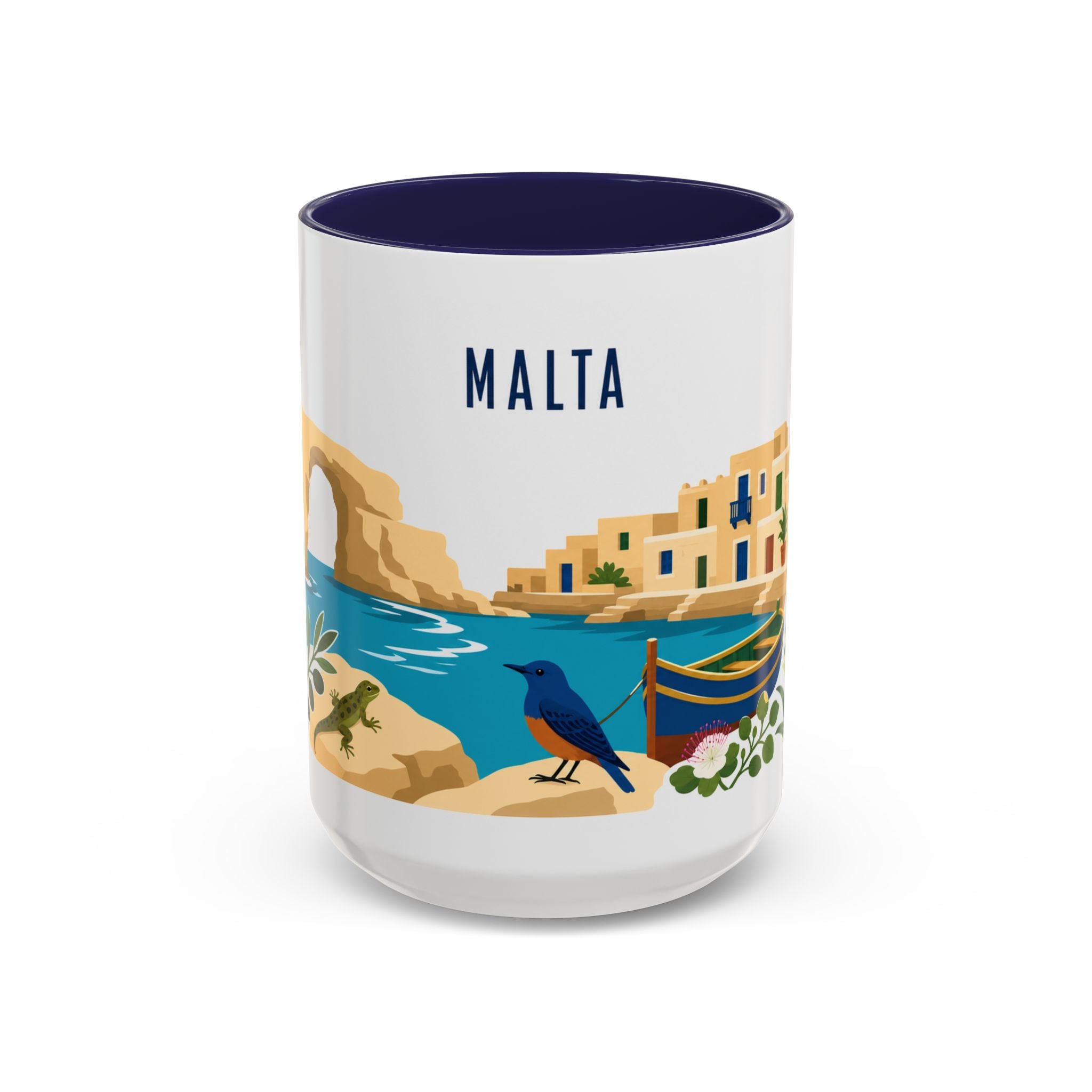 Malta Coffee Mug | Travel Souvenir Accent Mug | Country Gift Ceramic Cup 11oz 15oz
