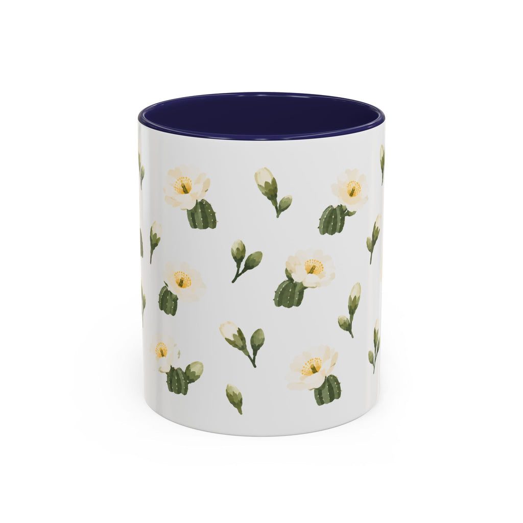 Arizona Saguaro cactus blossom Mug, State Flower Floral Coffee Cup, 11oz Botanical Gift