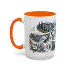 Columbia River Gorge Mug, Pacific Northwest Travel Souvenir, Bucket List Gift, Accent Ceramic Coffee Mug 11oz 15oz