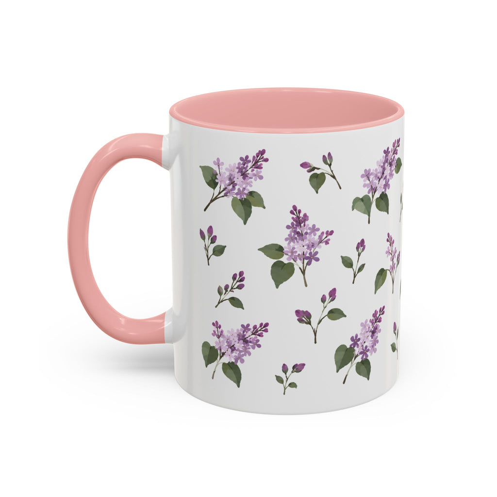 New Hampshire Purple Lilac Mug, State Flower Floral Coffee Cup, 11oz Botanical Gift