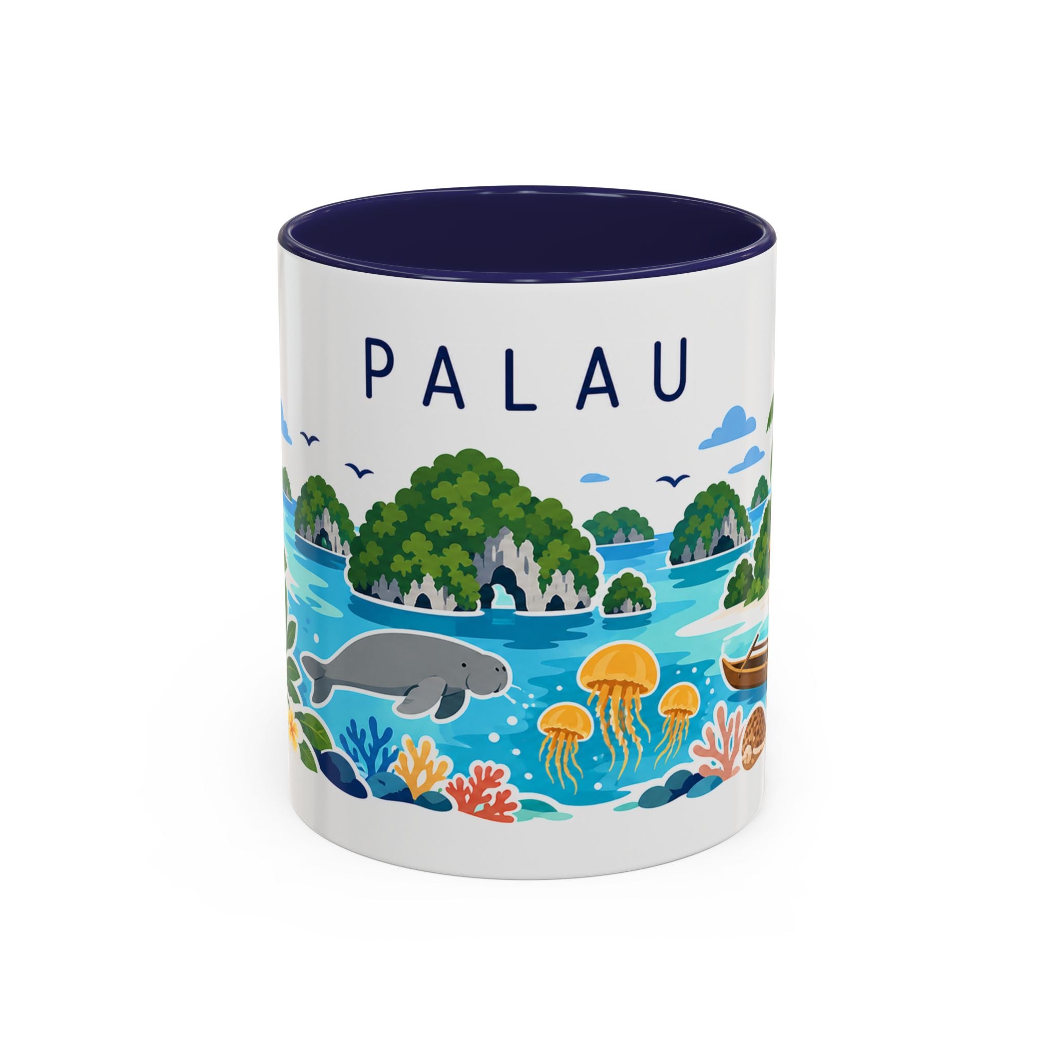 Palau Coffee Mug | Travel Souvenir Accent Mug | Country Gift Ceramic Cup 11oz 15oz