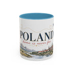 Poland Home Country Mug | Moving Away Gift | Long Distance Friendship | 11 oz 15 oz Accent Mug