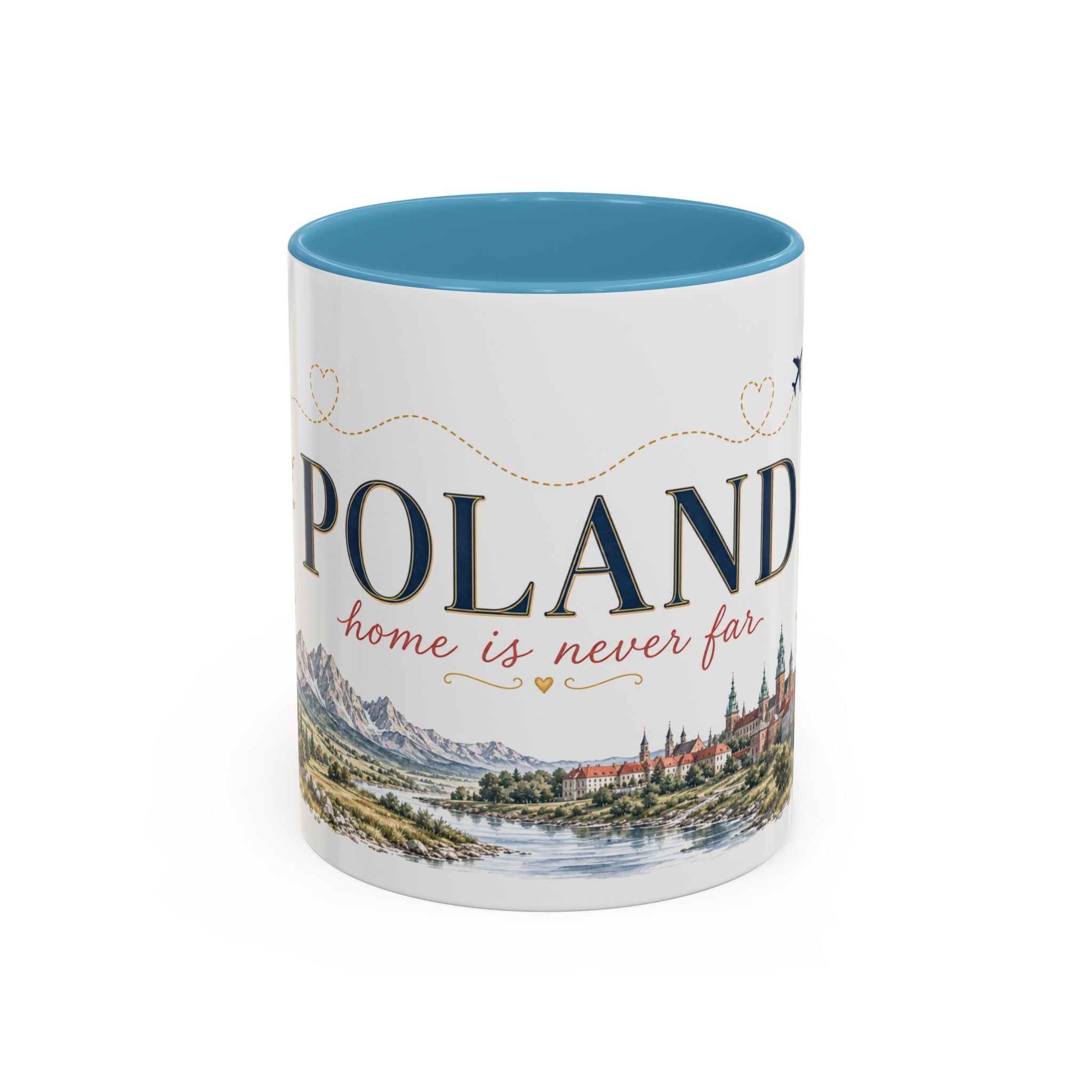 Poland Home Country Mug | Moving Away Gift | Long Distance Friendship | 11 oz 15 oz Accent Mug