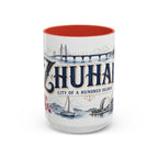 Zhuhai Coffee Mug | China Travel Souvenir | Vintage Illustrated City Gift | 11 oz 15 oz Accent Mug