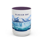 Glacier Bay National Park Coffee Mug | Solid Color Block Park Souvenir | 11oz 15oz Accent Mug