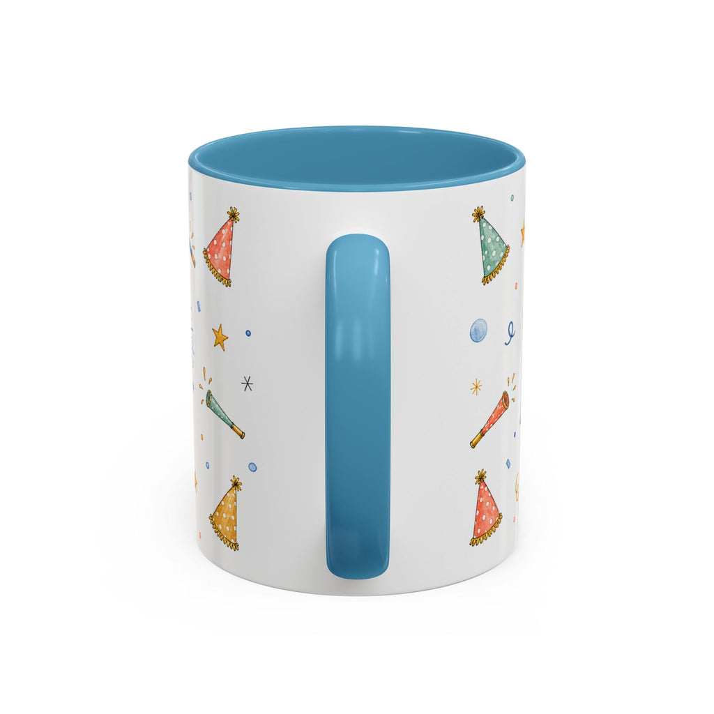 New Year Midnight Mug | Candle Firework Watercolor Party Gift | Accent Cup 11oz 15oz