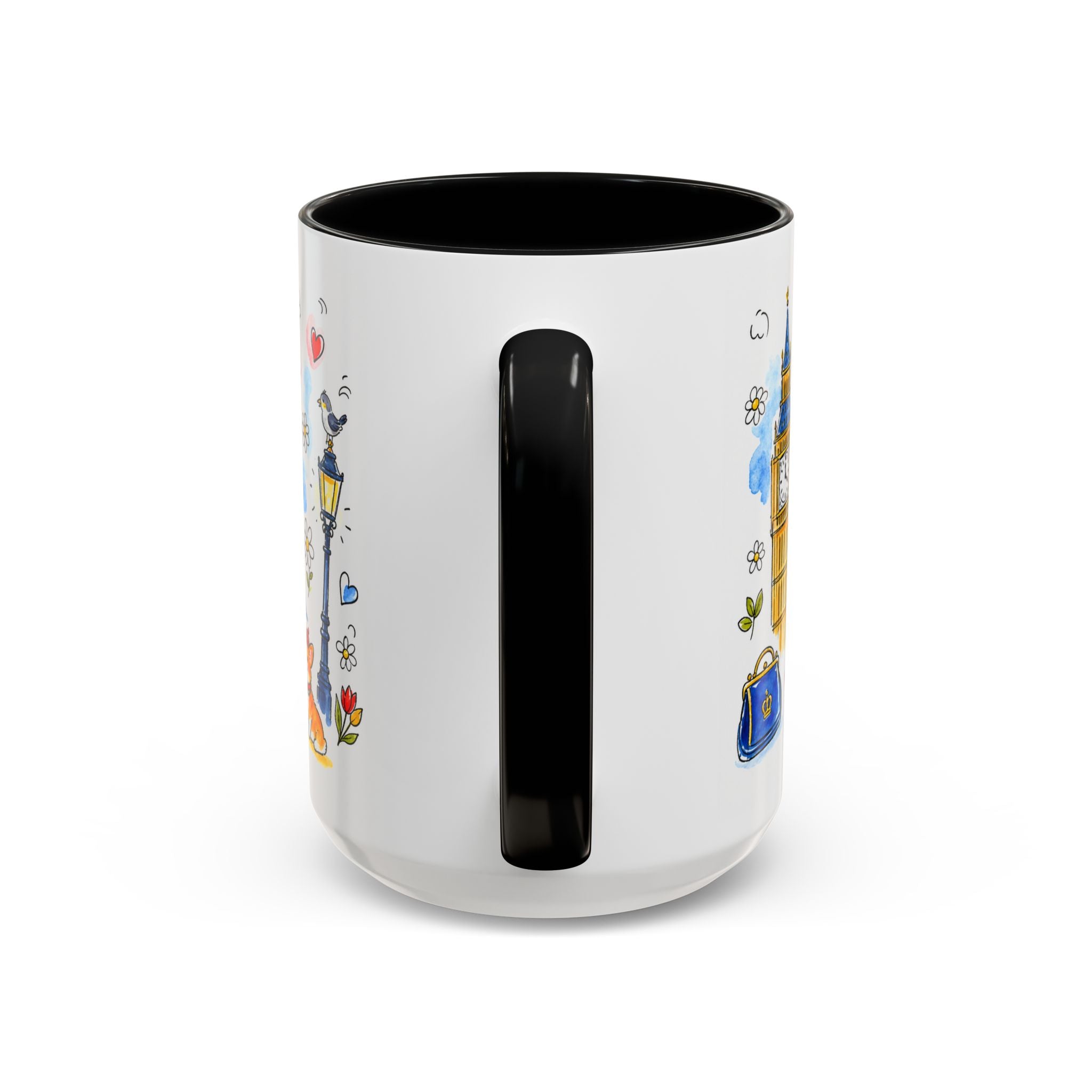 London Travel Mug | European City Souvenir Accent Coffee Mug | 11oz 15oz Ceramic Cup