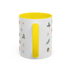 Seattle Christmas Mug | Watercolor Travel Souvenir | Holiday Gift | Accent Ceramic Coffee Cup 11oz 15oz
