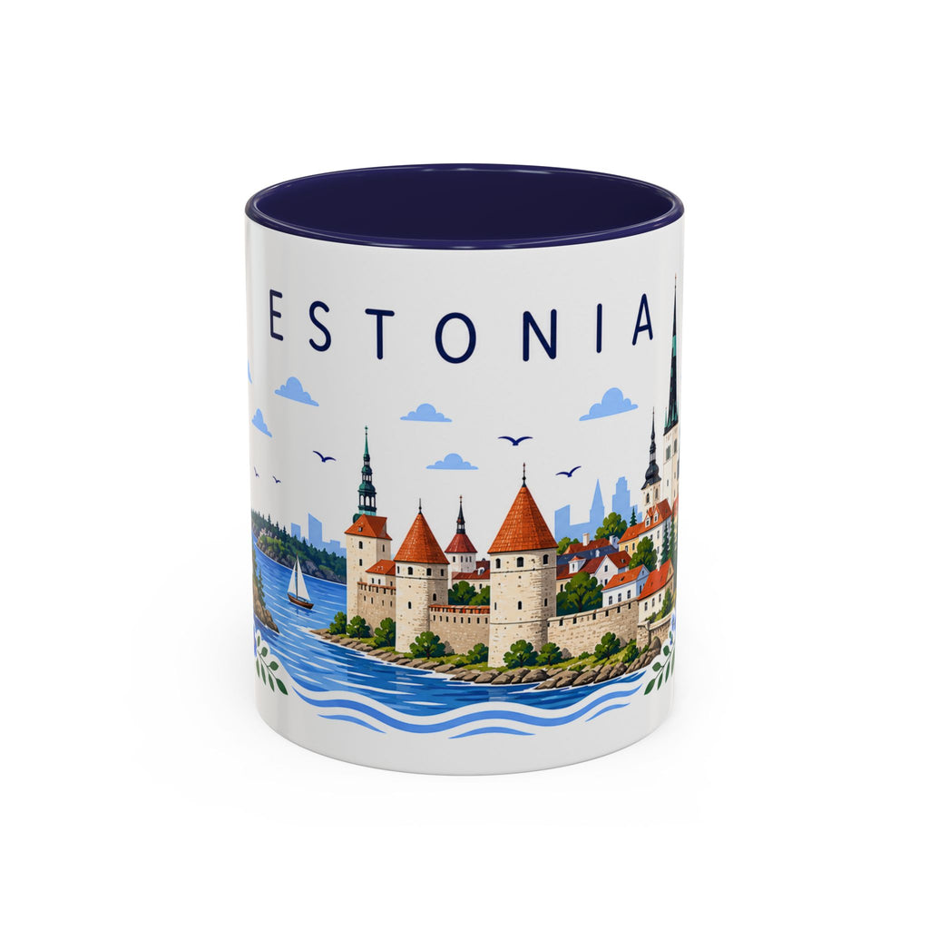 Estonia Coffee Mug | Travel Souvenir Accent Mug | Place Gift Ceramic Cup 11oz 15oz