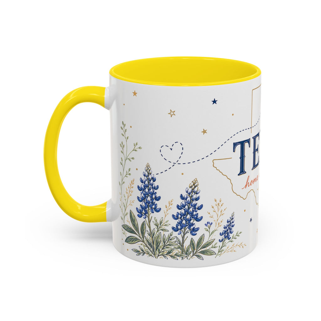 Texas State Map Mug | Bluebonnet Botanical Design, Home Reminder Coffee Cup